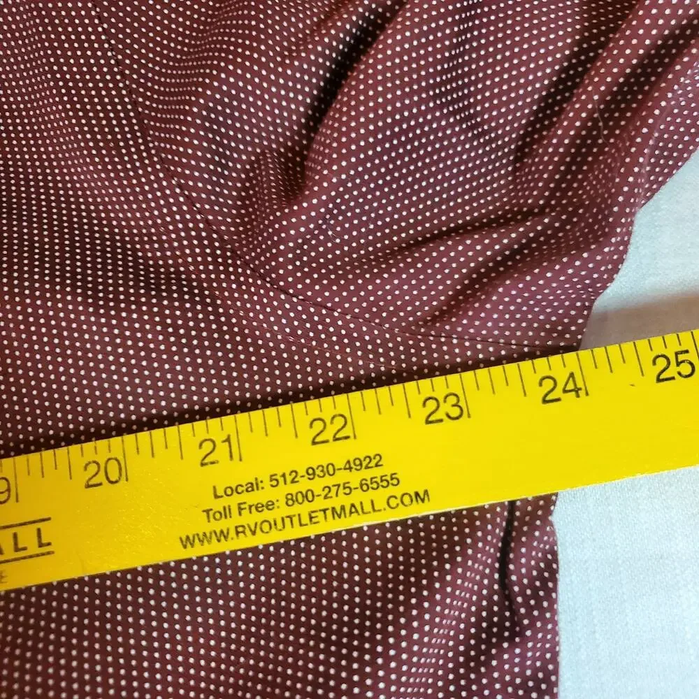 Banana Republic Mens Shirt XL Extra Large Maroon Long Sleeve Button Up Dress Top